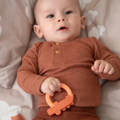 Anneau de dentition lot de 2 - Deer friends - Papaye/Sable