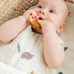 Anneau de dentition lot de 2 - Deer friends - Moutarde/Rose