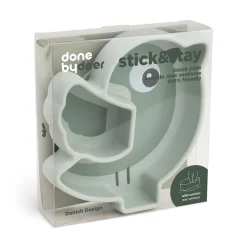 Assiette silicone avec ventouse - Birdee - Vert