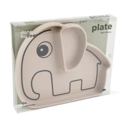 Assiette silicone avec ventouse - Elphee - Sable