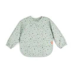 Bavoir à manches avec poche - Happy dots - Vert