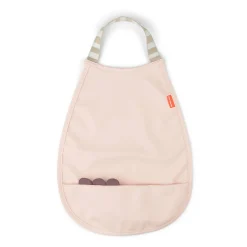 Bavoir élastique - Croco - Rose