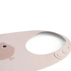 Bavoir silicone - Pigee - Rose