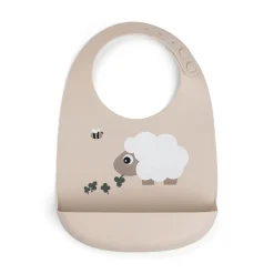 Bavoir silicone - Sheepy - Sable