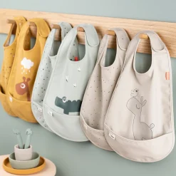 Bavoir velcro lot de 2 - Lalee - Sable