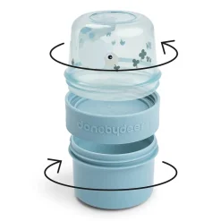 Boîte à goûter double petit - Tiny farm - Bleu