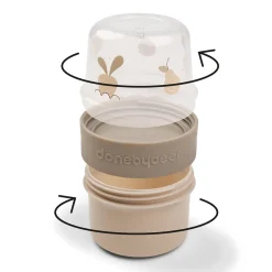 Boîte à goûter double petit - Birdee - Sable