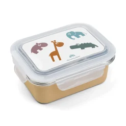 Boîte à goûter inox - Deer friends - Moutarde