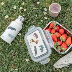 Boîte à goûter inox - Deer friends - Moutarde