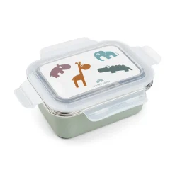 Boîte à goûter inox - Deer friends - Vert