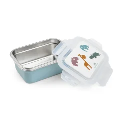 Boîte à goûter inox - Deer friends - Bleu