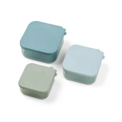 Boîte à goûter lot de 3 - Deer friends - Bleu