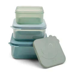 Boîte à goûter lot de 3 - Deer friends - Bleu