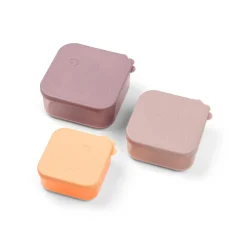 Boîte à goûter lot de 3 - Deer friends - Rose