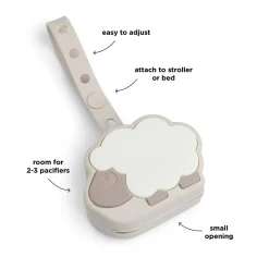 Boîte à sucette en silicone - Sheepy - Sable