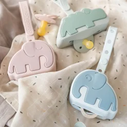 Boîte à sucette en silicone - Elphee - Rose