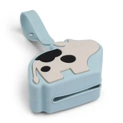 Boîte à sucette en silicone - Dotti - Bleu