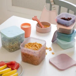 Boîte de conservation moyen lot de 3 - Elphee - Rose