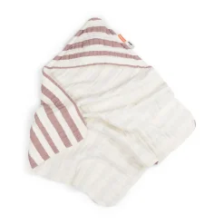 Cape de bain - Stripes - Rose