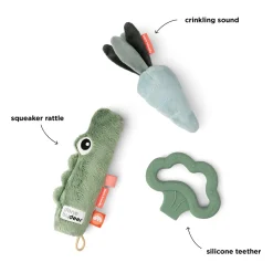 Coffret de naissance - Croco - Vert