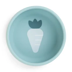 Coffret premier repas en silicone - Bleu