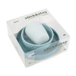 Coffret repas ventouse - Deer friends - Bleu