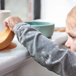 Coffret repas ventouse - Lalee - Vert/Moutarde/Sable