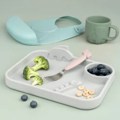 Couverts set de 3 Easy-grip - Deer friends - Rose