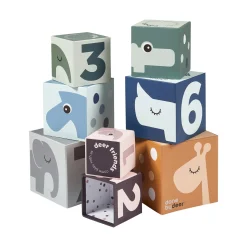 Cubes à empiler - Deer friends - Multicolore