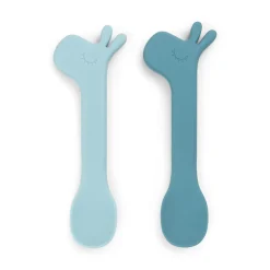 Cuillère silicone lot de 2 - Lalee - Bleu