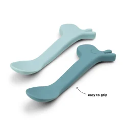 Cuillère silicone lot de 2 - Lalee - Bleu