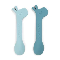 Cuillère silicone lot de 2 - Lalee - Bleu