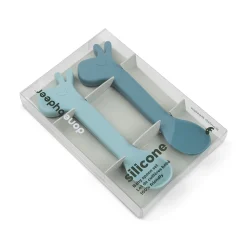 Cuillère silicone lot de 2 - Lalee - Bleu