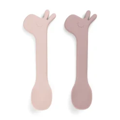 Cuillère silicone lot de 2 - Lalee - Rose