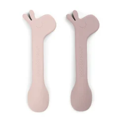 Cuillère silicone lot de 2 - Lalee - Rose