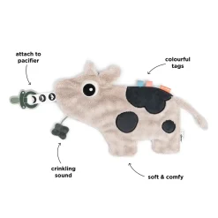 Doudou attache-sucette - Dotti - Sable