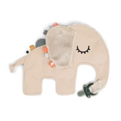 Doudou attache-sucette - Elphee - Sable