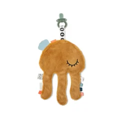 Doudou attache-sucette - Jelly - Moutarde