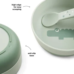 Foodie bol bol - Croco - Vert