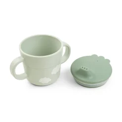 Foodie coffret premier repas ventouse - Happy clouds - Vert