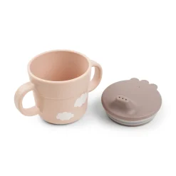 Foodie coffret premier repas ventouse - Happy clouds - Rose