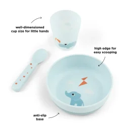 Foodie coffret premier repas - Playground - Bleu