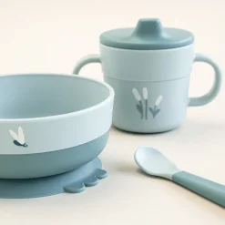 Foodie coffret premier repas ventouse - Elphee - Bleu