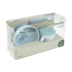 Foodie coffret premier repas ventouse - Elphee - Bleu