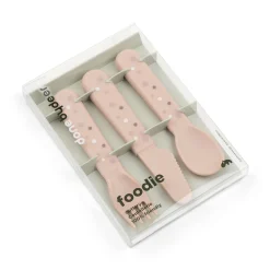 Foodie couverts set de 3 - Happy dots - Rose