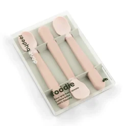 Foodie cuillère bébé Easy-grip lot de 3 - Rose