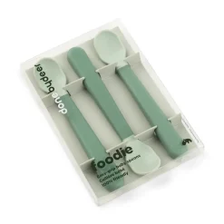 Foodie cuillère bébé Easy-grip lot de 3 - Vert