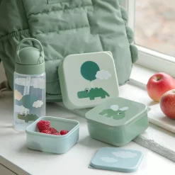 Gourde à paille - Happy clouds - Vert - 350 ml