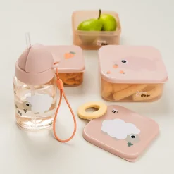 Gourde à paille - Tiny farm - Rose - 280 ml