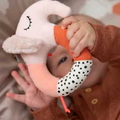 Hochet anneau - Elphee - Rose